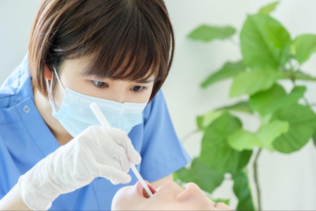 歯科治療中の様子